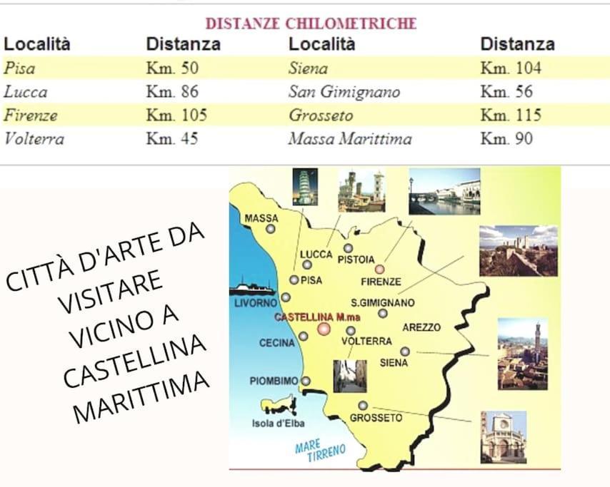 Appartamento Bellavista Castellina Marittima Eksteriør billede